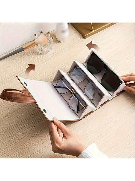 1PC Folding Glasses Case, Anti-Stress Sunglasses Case, Personalized Sunglasses Case, Glasses Case, Glasses Bag, Glasses Storage Box, Foldable Glasses Case,School Glasses Storage Box Glasses Case Holder Organizer Storage Eyeglass Case Protective Case Glas