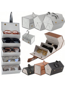 1PC Folding Glasses Case, Anti-Stress Sunglasses Case, Personalized Sunglasses Case, Glasses Case, Glasses Bag, Glasses Storage Box, Foldable Glasses Case,School Glasses Storage Box Glasses Case Holder Organizer Storage Eyeglass Case Protective Case Glas