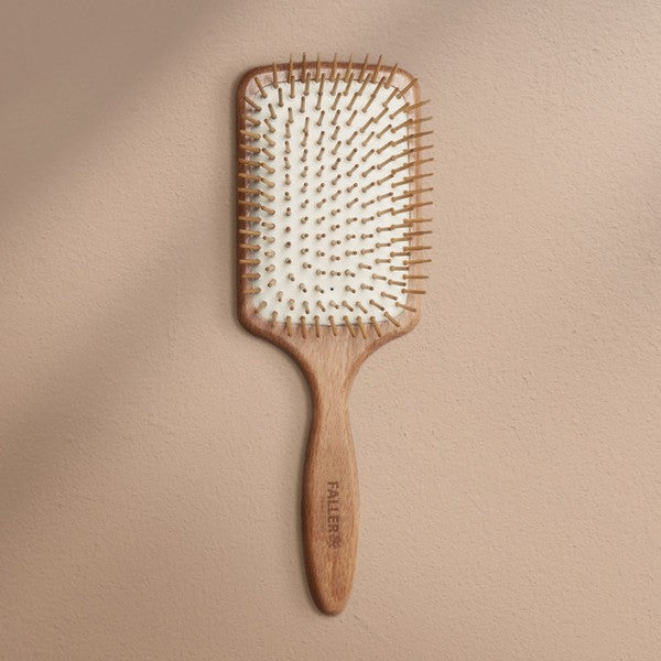 Morethan8 Faller Brushes Wood Pin Paddle Brush