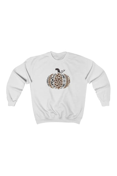 Animal Print Halloween Pumpkin Sweatshirt