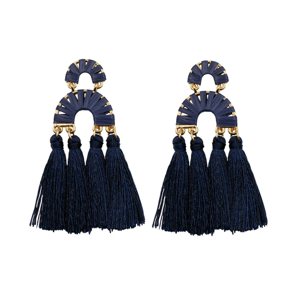 Pavlova Collection - Navy Earrings