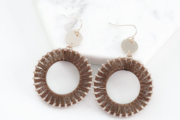 Pinnie Collection - Silver Rust Earrings